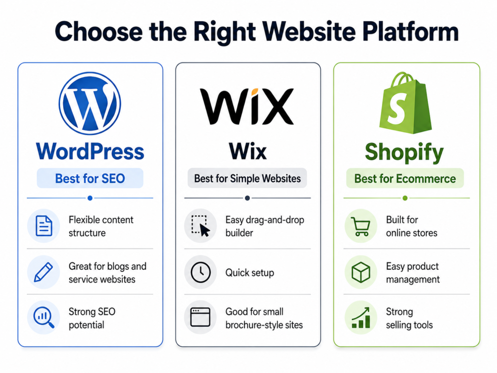 Best website platform for small business comparison